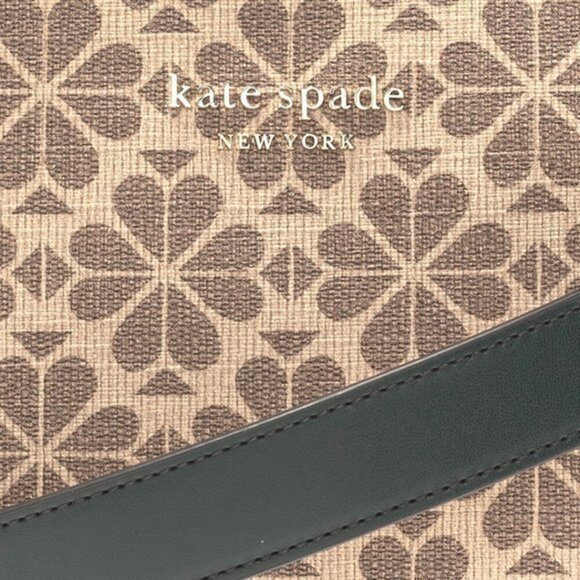 AUTHENTIC KATE SPADE Hunter & Tan Spade Flower Infinity Crossbody & Cardholder - Picture 15 of 15